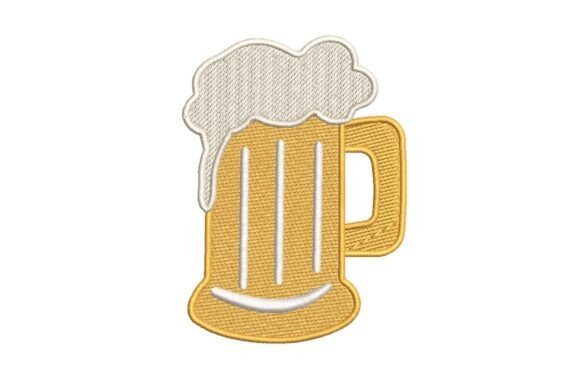 Cheerful Frothy Beer Mug Embroidery Design Review