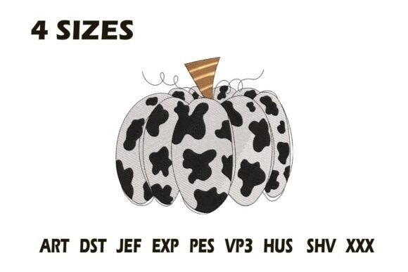 Cow Print Pumpkin: A Fall Embroidery Review