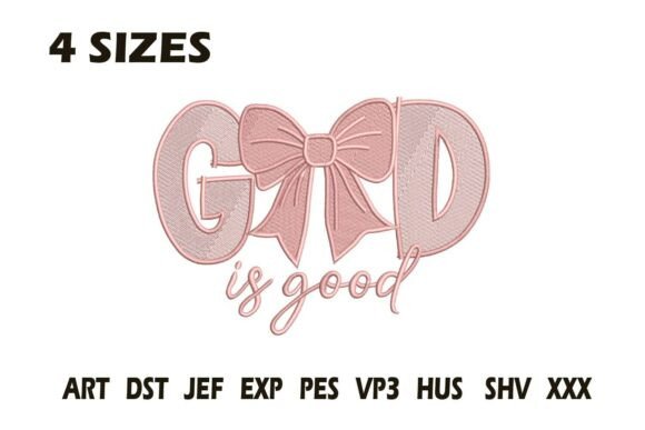 God is Good Bow Embroidery Design Review