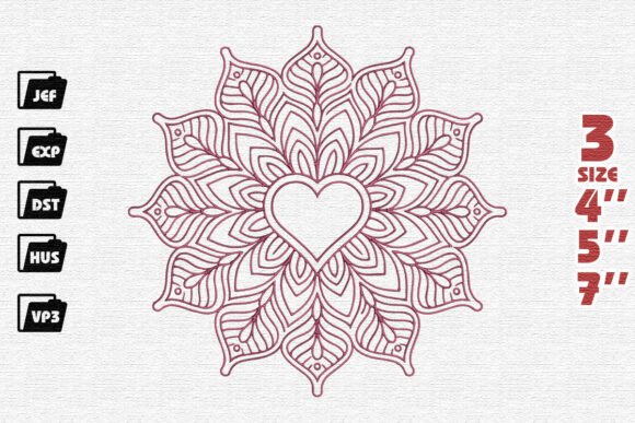 h1>Reviewing the Ornate Floral Heart Mandala Design