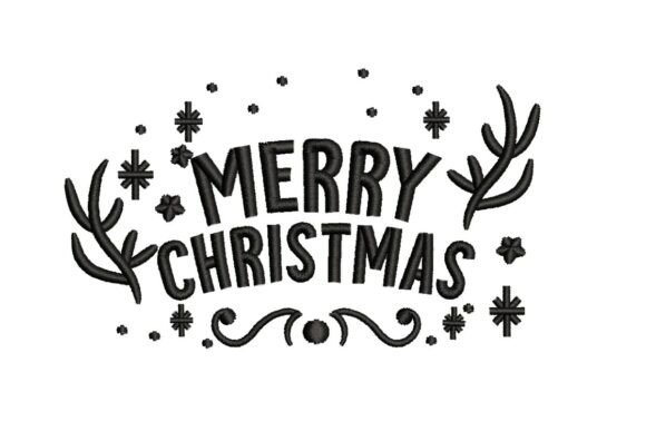 Merry Christmas Antlers & Snowflakes Design Review