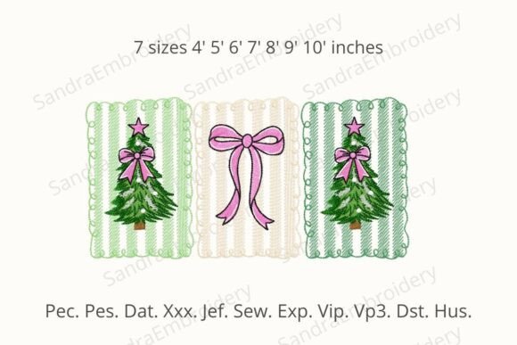 Review: Coquette Christmas Tree Embroidery Design