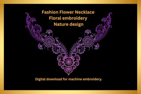 Review: Floral Necklace Embroidery Design for Craft Fairs