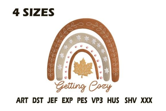 Review: Getting Cozy Fall Rainbow Embroidery for Merch