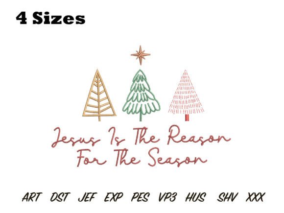 Review: Jesus Reason for the Season Embroidery