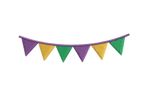 Review: Mardi Gras Bunting Embroidery Design