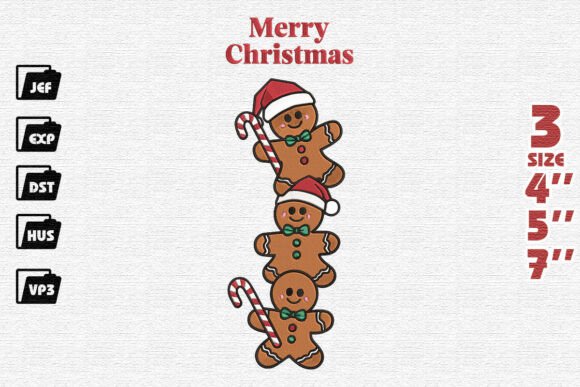 Review: Merry Christmas Gingerbread Men Stack Design