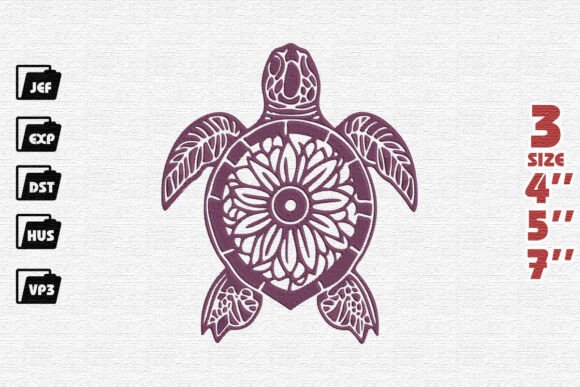 Review: Ornate Sunflower Sea Turtle Design