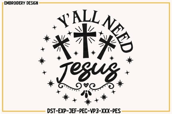 Review: Y’all Need Jesus Christian Embroidery for Boutique Sweatshirts