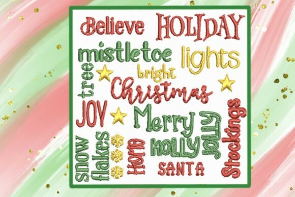 Reviewing Christmas Word Art Embroidery for Boutique Apparel