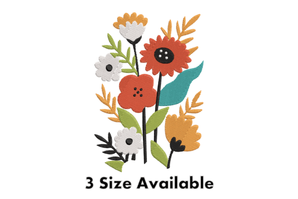Reviewing the Colorful Wildflower Embroidery Design