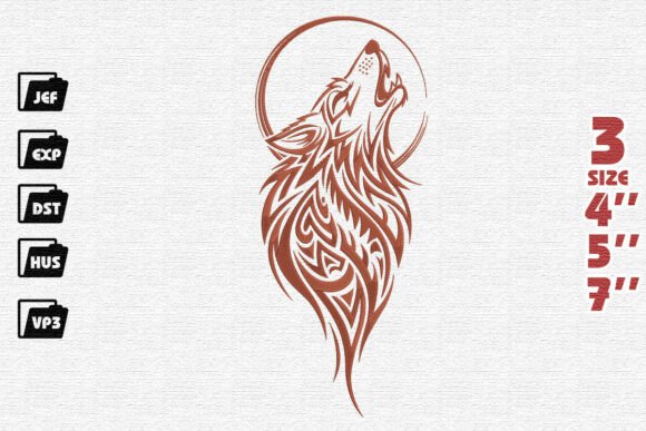 Reviewing the Ornate Wolf and Moon Design