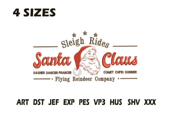 Reviewing the Santa Sleigh Rides Embroidery Design