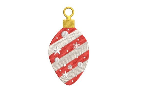 Striped Christmas Ornament Embroidery Review